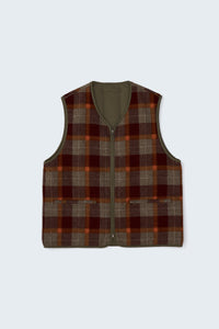 REFINE-WOOL CHK RV VEST