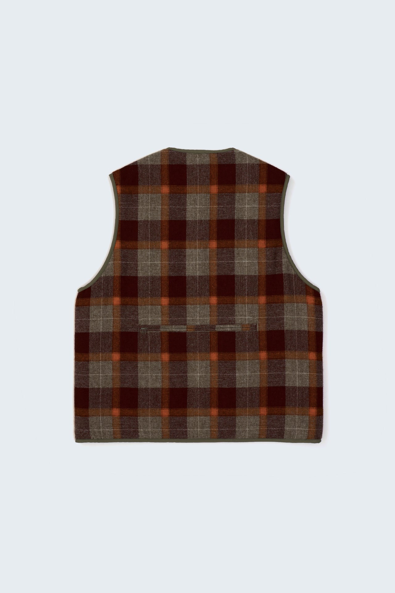 REFINE-WOOL CHK RV VEST
