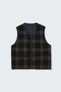 REFINE-WOOL CHK RV VEST
