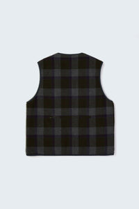 REFINE-WOOL CHK RV VEST