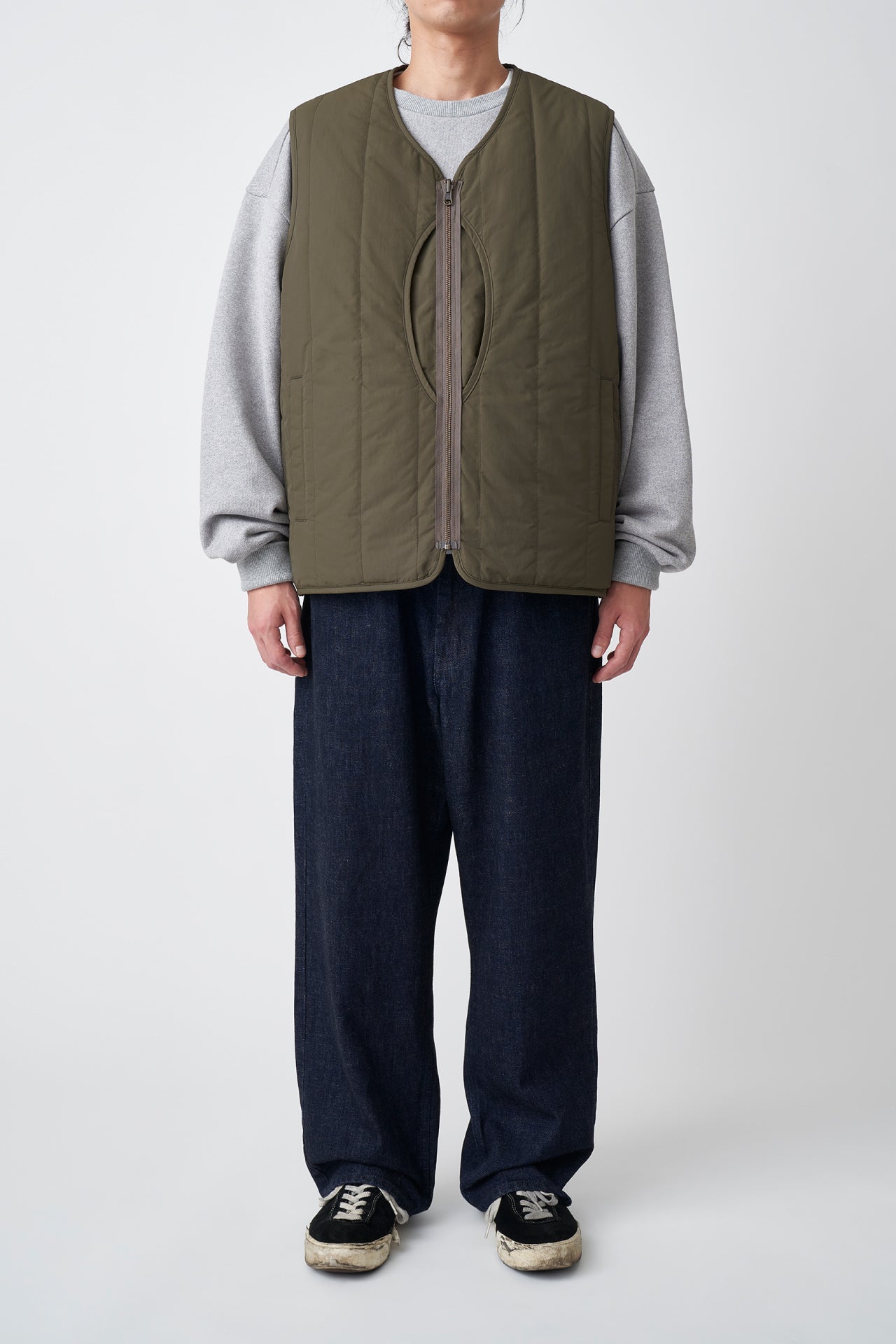 REFINE-WOOL CHK RV VEST