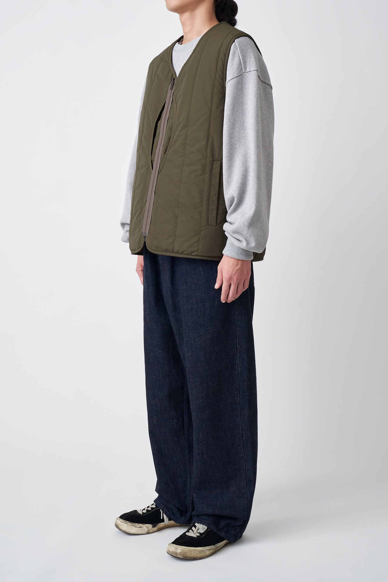 REFINE-WOOL CHK RV VEST