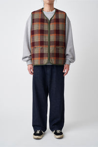 REFINE-WOOL CHK RV VEST