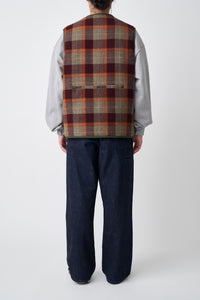 REFINE-WOOL CHK RV VEST