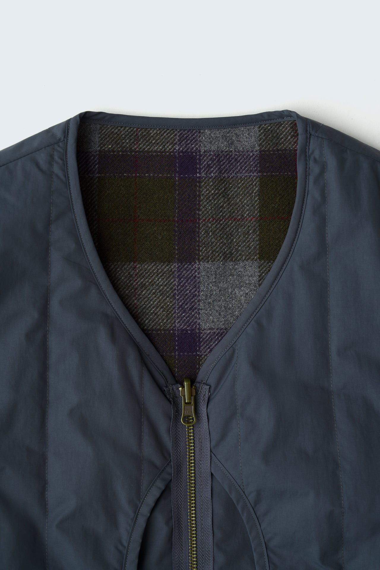 REFINE-WOOL CHK RV VEST