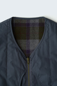 REFINE-WOOL CHK RV VEST