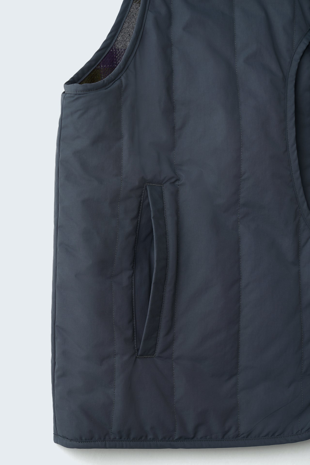 REFINE-WOOL CHK RV VEST