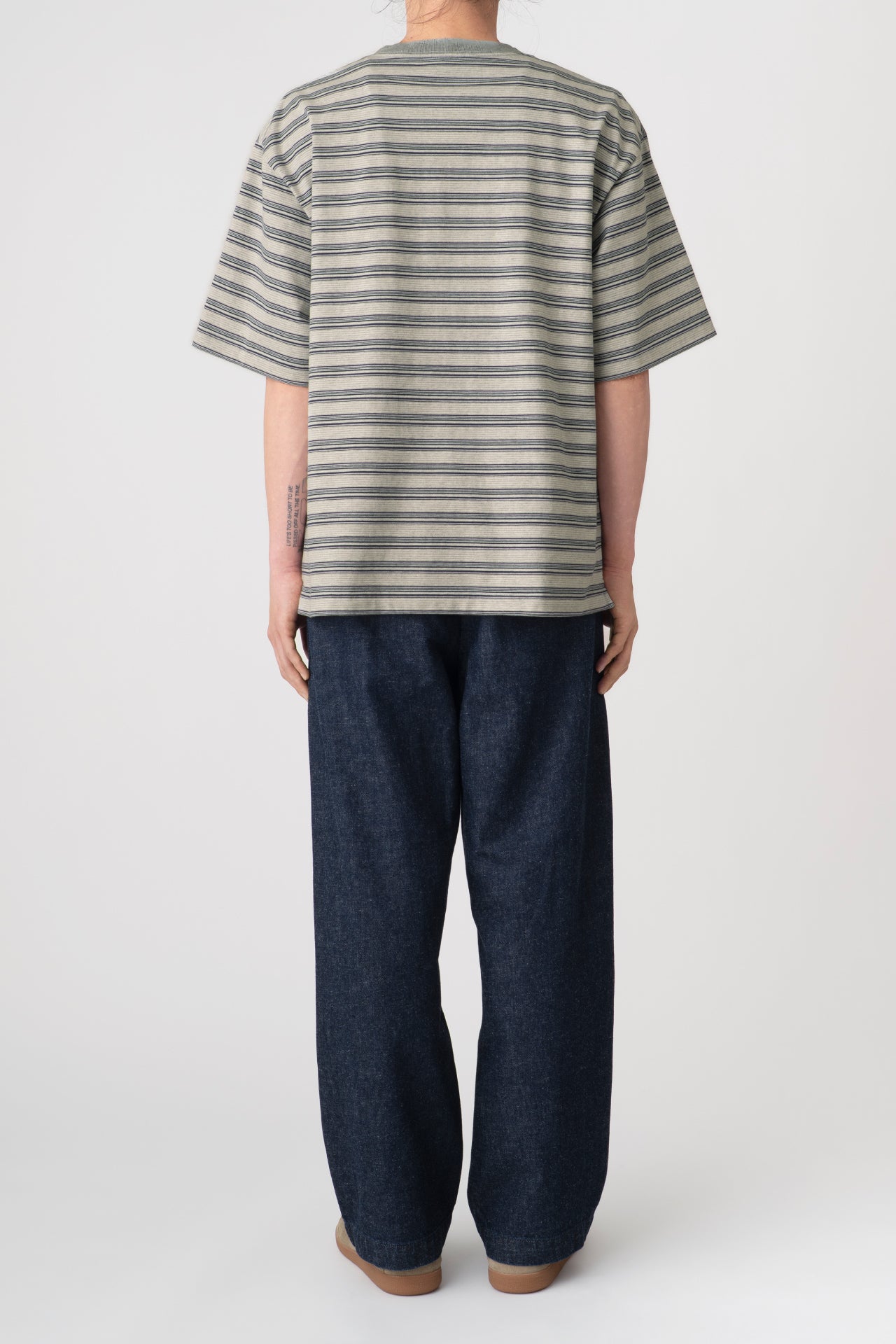 STRIPED HENRYNECK S/S TEE